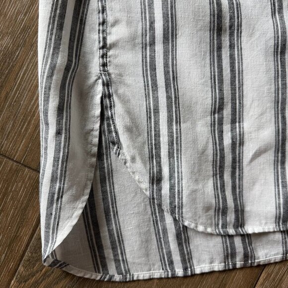 Chico's 100% linen women's no iron button front sleeveless tunic size Chico's 1 - Picture 6 of 8